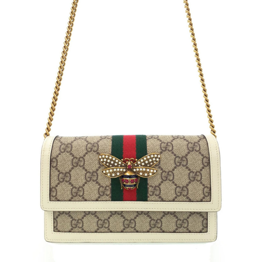 Gucci Queen Margaret Bee Chain Wallet